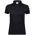 Schwarz - Front - Tee Jays - Poloshirt Interlock-Nähte für Damen