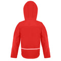 Rot-Schwarz - Back - Result Core - "TX" Softshelljacke mit Kapuze für Kinder