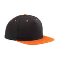 Schwarz-Orange - Front - Beechfield - Snapback Mütze 5 Segmente
