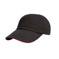 Schwarz-Rot - Front - Result Headwear - Baseball-Mütze Niedriges Profil für Kinder