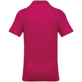 Fuchsie - Back - Kariban - Poloshirt für Herren