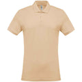 Sandfarben - Front - Kariban - Poloshirt für Herren