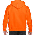 Neon-Orange - Back - Gildan - Kapuzenpullover für Herren