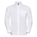 Weiß - Front - Russell Collection - "Ultimate" Formelles Hemd für Herren  Langärmlig