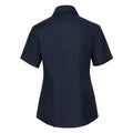 Leuchtend Navy-Blau - Back - Russell Collection - Hemd für Damen  kurzärmlig