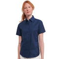 Leuchtend Navy-Blau - Lifestyle - Russell Collection - Hemd für Damen  kurzärmlig