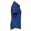 Kräftiges Königsblau - Back - Russell Collection - Hemd für Damen  kurzärmlig