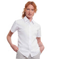 Weiß - Lifestyle - Russell Collection - Hemd für Damen  kurzärmlig
