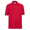 Rot - Front - Russell - Poloshirt für Kinder
