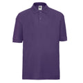 Violett - Front - Russell - Poloshirt für Kinder