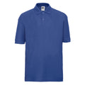 Kräftiges Königsblau - Front - Russell - Poloshirt für Kinder