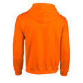 Neon-Orange - Back - Gildan - Hoodie mit durchgehendem Reißverschluss für Herren