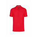 Rot - Front - Kariban - Poloshirt Antibakteriell für Herren
