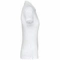 Weiß - Side - Kariban - Poloshirt Antibakteriell für Damen