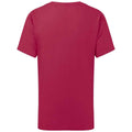 Cranberry - Back - Fruit of the Loom - "Iconic 195 Premium" T-Shirt für Kinder
