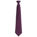 Violett - Front - Premier - "Colours Fashion" Krawatte Zum Anklemmen für Herren-Damen Unisex
