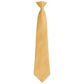 Gold - Front - Premier - "Colours Fashion" Krawatte Zum Anklemmen für Herren-Damen Unisex