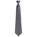 Grau - Front - Premier - "Colours Fashion" Krawatte Zum Anklemmen für Herren-Damen Unisex