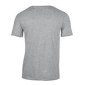 Grau - Back - Gildan - "Softstyle" T-Shirt V-Ausschnitt für Herren-Damen Unisex