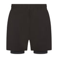 Schwarz - Back - Tombo - Shorts für Herren - Sport