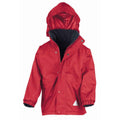 Rot-Marineblau - Front - Result - Jacke wendbar für Kinder