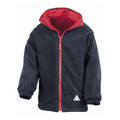 Rot-Marineblau - Back - Result - Jacke wendbar für Kinder
