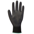 Schwarz - Back - Portwest - Herren-Damen Unisex Handschuhe PU-Handfläche