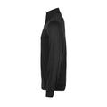 Schwarz - Side - Tee Jays - Sweatshirt mit halbem Reißverschluss für Herren