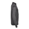Grau meliert - Side - Tee Jays - Sweatshirt mit halbem Reißverschluss für Herren