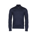 Marineblau - Front - Tee Jays - Sweatshirt mit halbem Reißverschluss für Herren