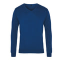 Königsblau - Front - Premier - Sweatshirt V-Ausschnitt für Herren