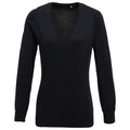 Holzkohle - Front - Premier - Sweatshirt V-Ausschnitt für Damen