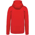 Rot - Back - Kariban - Sweatshirt mit Kapuze für Herren