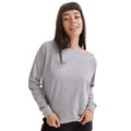 Grau - Back - Skinni Fit - "Slounge" Sweatshirt für Damen