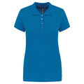 Blaugrün - Front - Kariban - Poloshirt für Damen