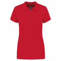 Rot - Front - Kariban - Poloshirt für Damen