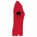 Rot - Side - Kariban - Poloshirt für Damen