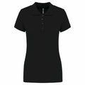 Schwarz - Front - Kariban - Poloshirt für Damen