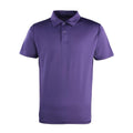 Violett - Front - Premier - "Coolchecker" Poloshirt für Herren-Damen Unisex