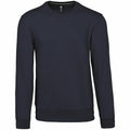 Marineblau - Front - Kariban - Sweatshirt Rundhalsausschnitt für Herren