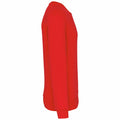 Rot - Side - Kariban - Sweatshirt Rundhalsausschnitt für Herren