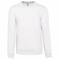 Weiß - Front - Kariban - Sweatshirt Rundhalsausschnitt für Herren