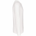 Weiß - Side - Kariban - Sweatshirt Rundhalsausschnitt für Herren