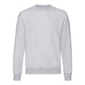 Grau meliert - Front - Fruit of the Loom - "Classic" Sweatshirt Überschnittene Schulter für Herren-Damen Unisex