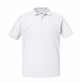 Weiß - Front - Russell - "Authentic Eco" Poloshirt für Herren