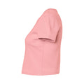 Solid Rosa - Side - Bella + Canvas - kurzes T-Shirt für Damen