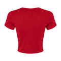 Rot - Back - Bella + Canvas - kurzes T-Shirt für Damen
