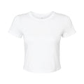 festes Weiß - Front - Bella + Canvas - kurzes T-Shirt für Damen
