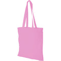 Pink - Front - Bullet Madras Baumwolle Einkaufstasche