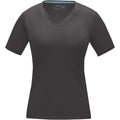 Sturmgrau - Front - Elevate Damen T-Shirt Kawartha, mit V-Ausschnitt, kurzärmlig